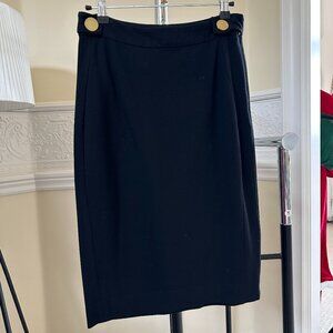 Diane von Furstenberg Black Soft Pencil Skirt